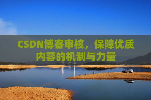 CSDN博客审核,保障优质内容的机制与力量